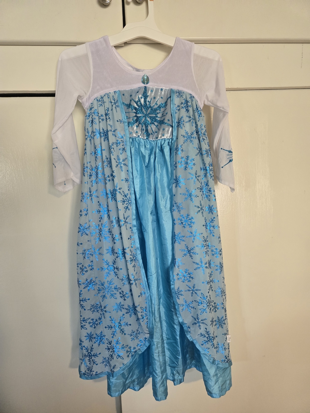 Blue Snowflake Princess Kids Costume Dress